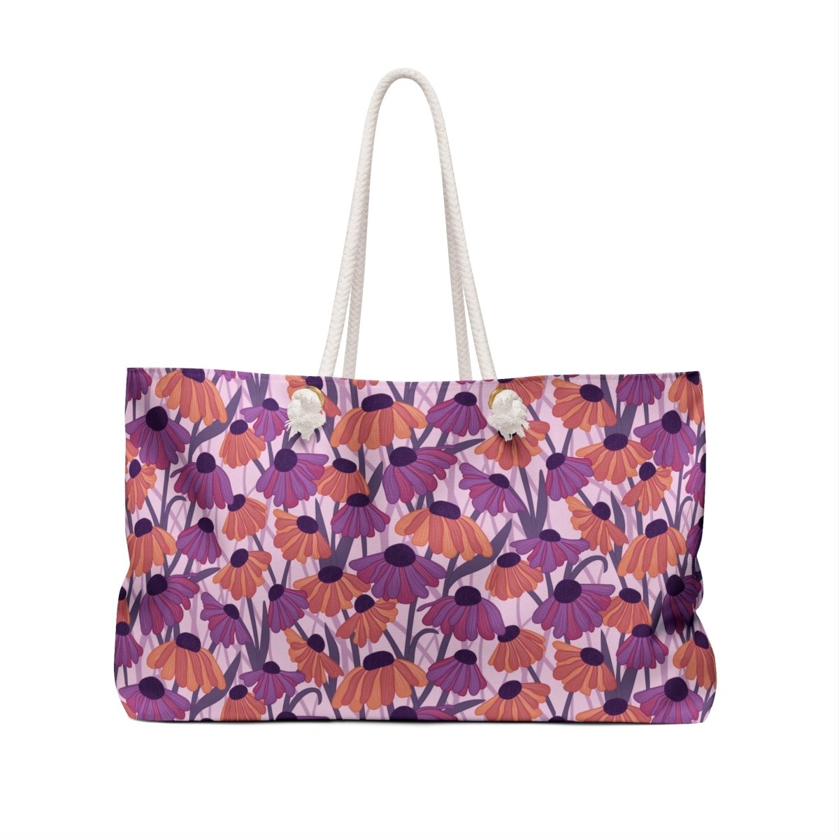 Extra Large Tote Bag in Purple Coneflower - Not in the Kitchen